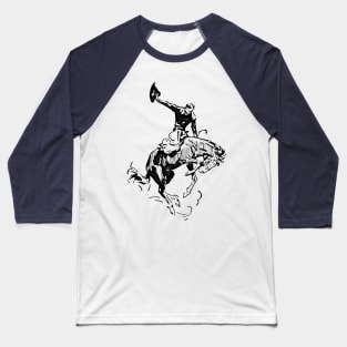 Western Era - Cowboy on Horseback 11 Baseball T-Shirt